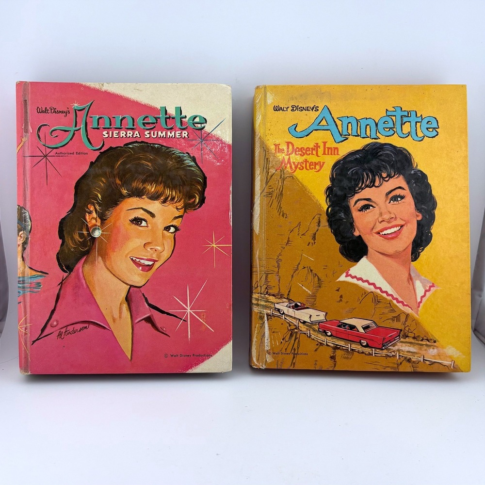 Vintage Walt Disney Annette Sierra Summer & Desert Inn Mystery Book Set